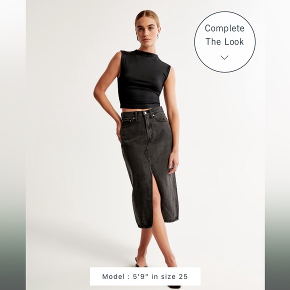 Abercrombie & Fitch Dresses & Skirts - NWT! Abercrombie & Fitch Denim Midi Skirt size 4